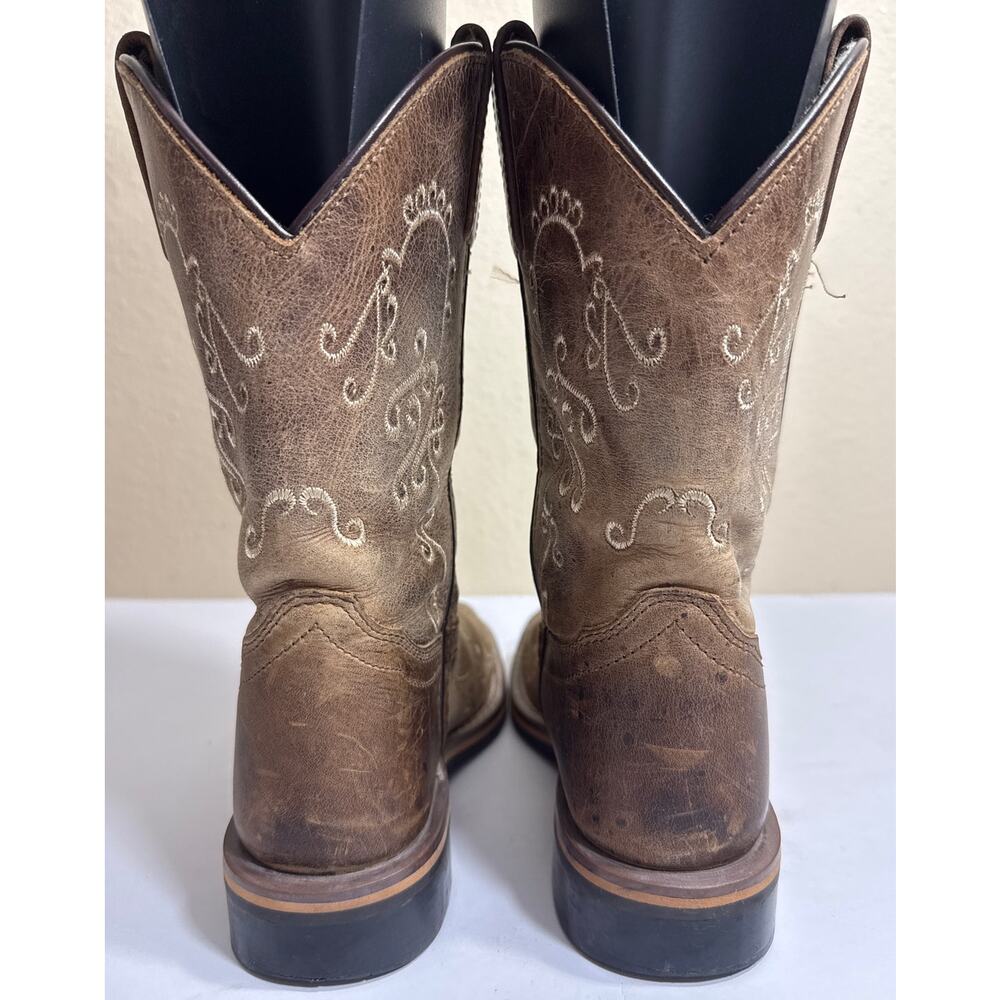 Smoky Mountain Boots Youth Girls Floral Embroidered Square Toe Western Boots 13R - Picture 5 of 8